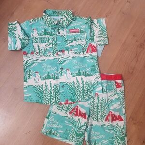 Magellan Holiday Kids Fishing Set - Green and Red